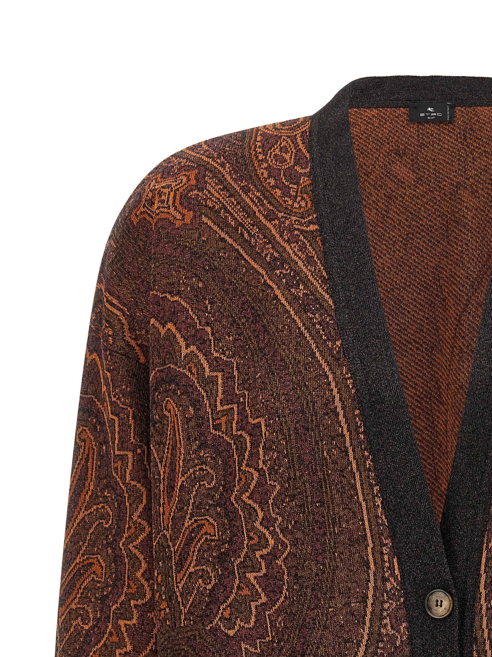 Etro Brauner Viskose-Cardigan