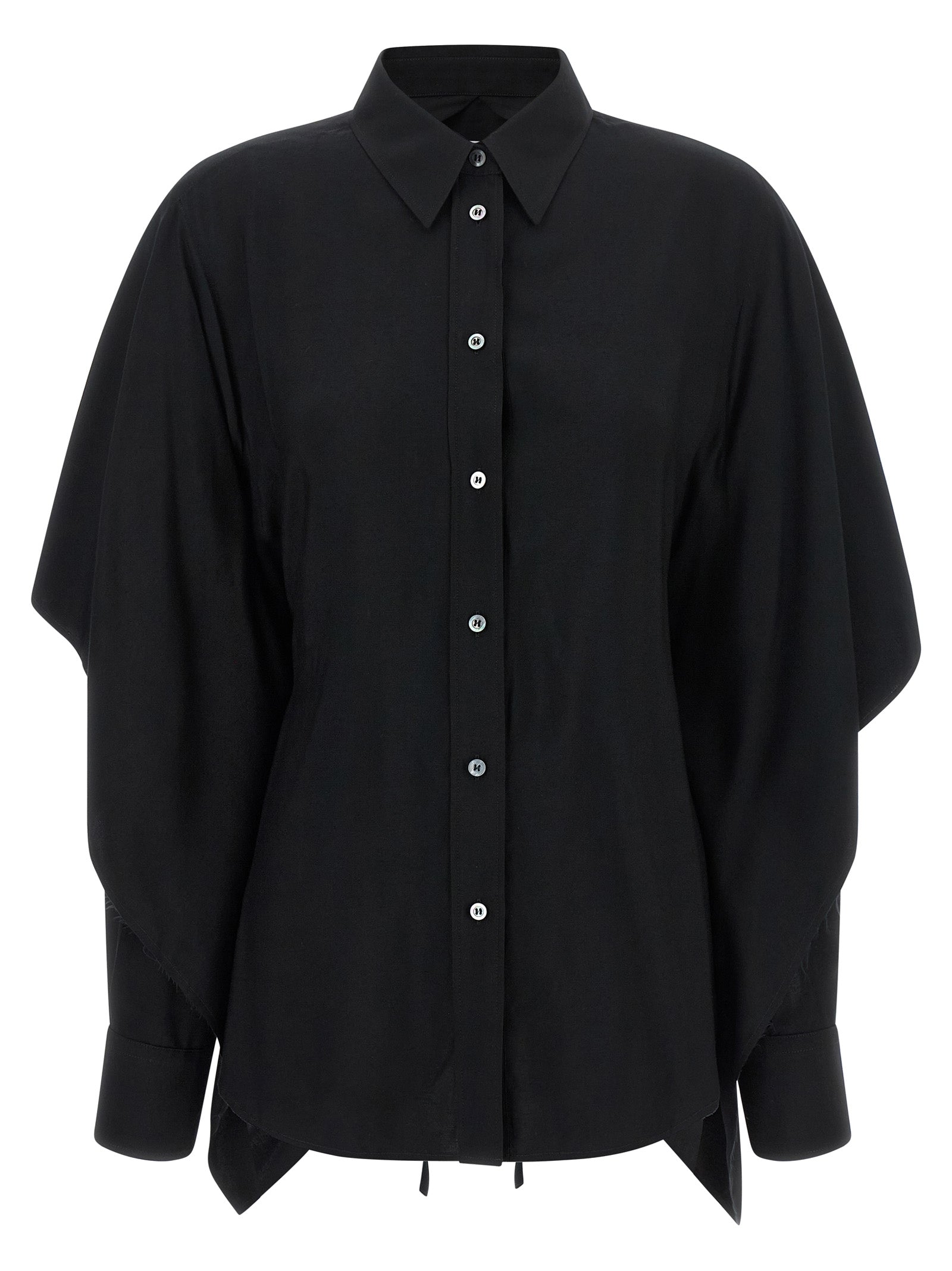 Maison Margiela Schwarze Viskosebluse