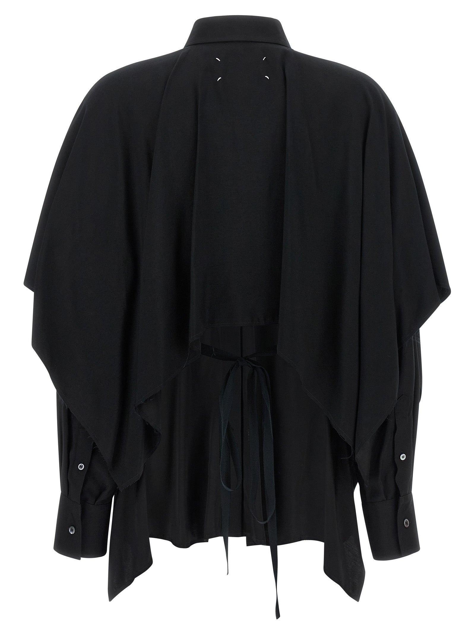 Maison Margiela Schwarze Viskosebluse