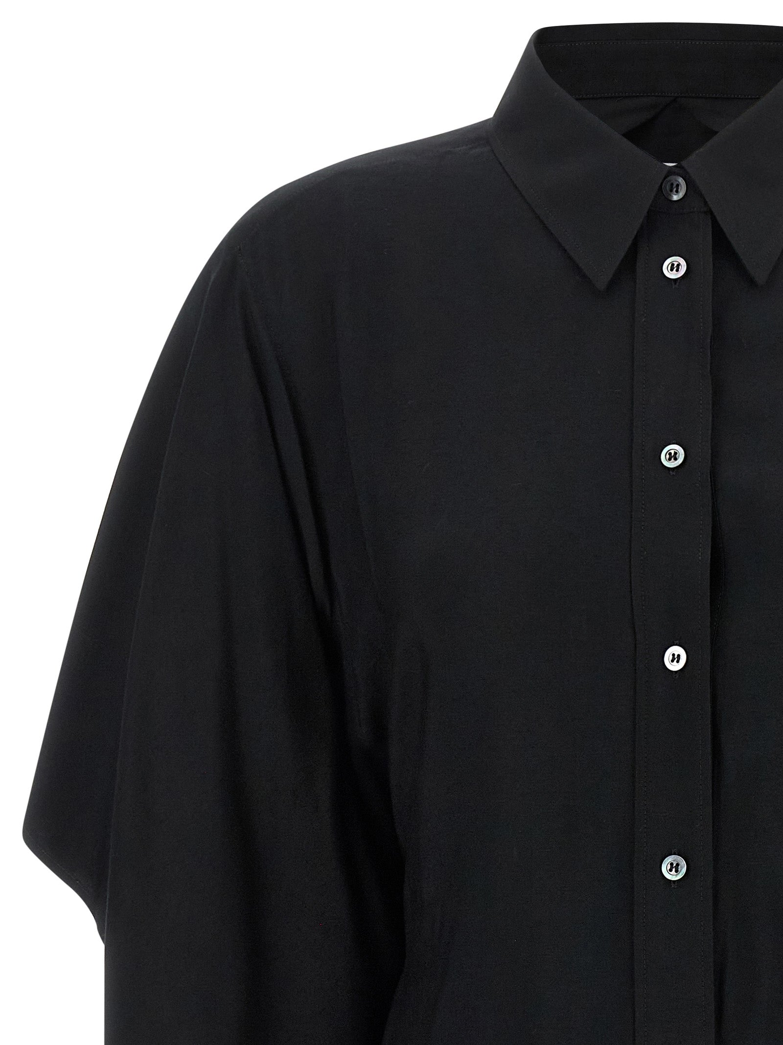 Maison Margiela Schwarze Viskosebluse