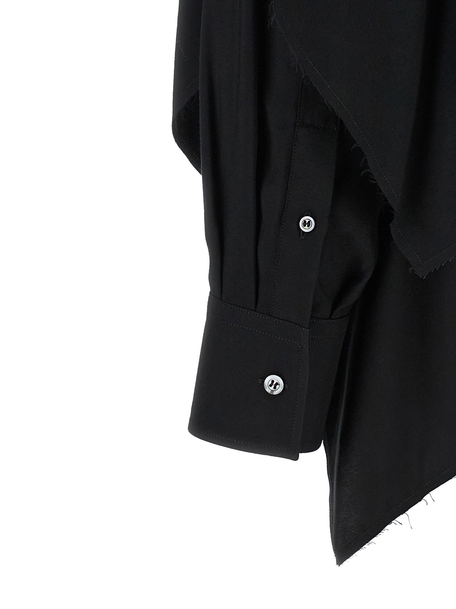 Maison Margiela Schwarze Viskosebluse