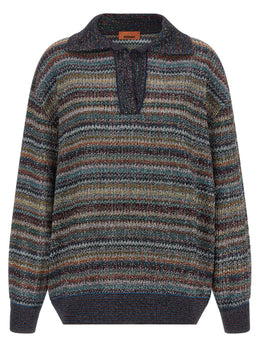 Missoni Mehrfarbiges Poloshirt aus Viskose