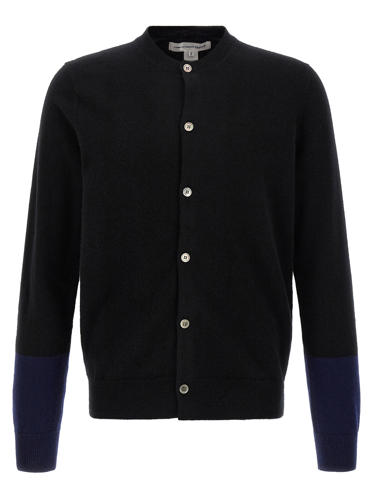 Comme Des Garçons Schwarzer Wollcardigan