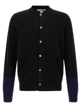 Comme Des Garçons Schwarzer Wollcardigan