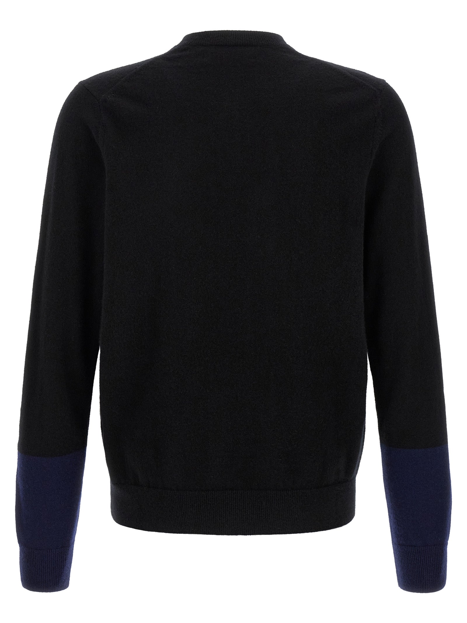 Comme Des Garçons Schwarzer Wollcardigan