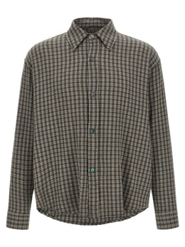 MFPEN Graue Bluse aus reiner Schurwolle