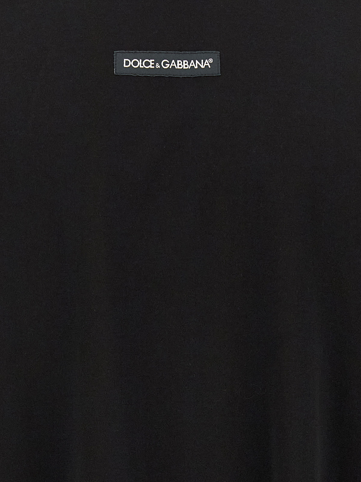 Dolce & Gabbana Schwarzes Baumwoll-T-Shirt