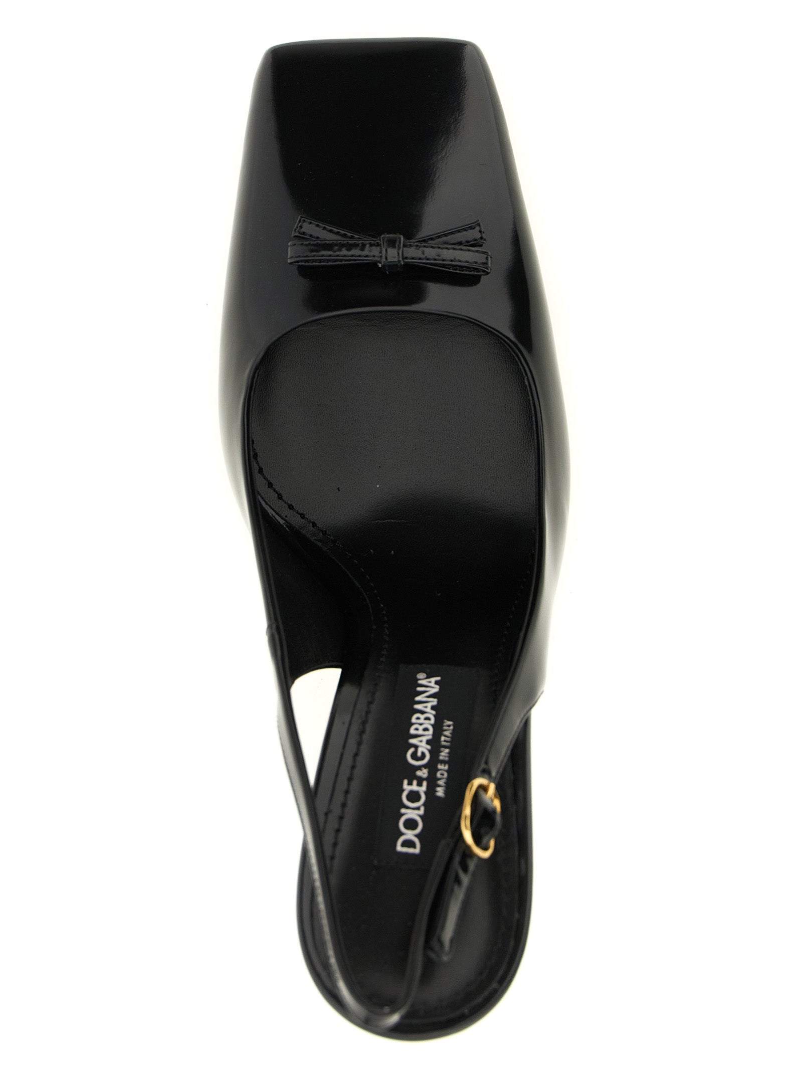 Dolce & Gabbana Schwarze Pumps aus Kalbsleder mit hohem Absatz