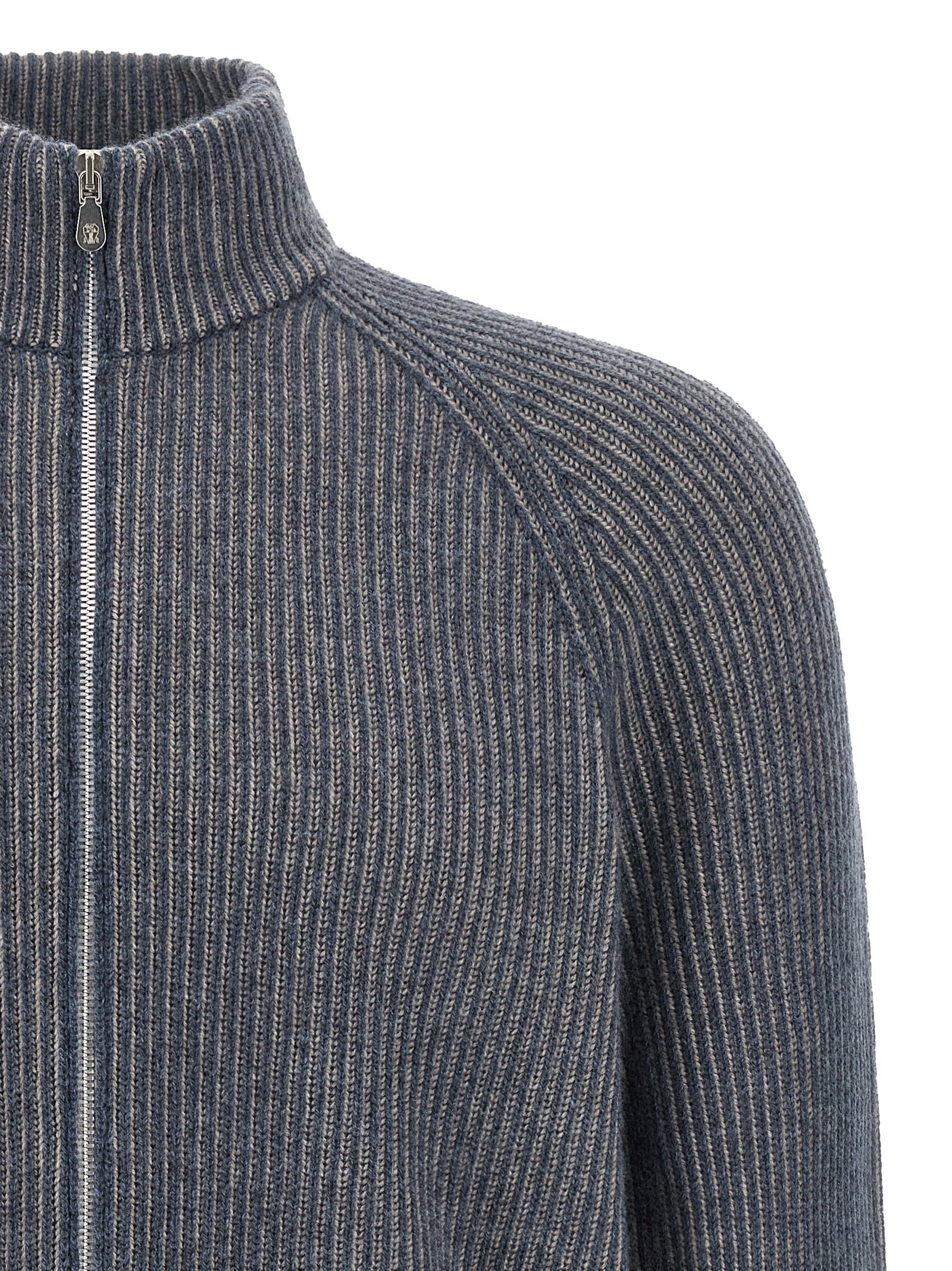 Brunello Cucinelli Blauer Kaschmir-Cardigan