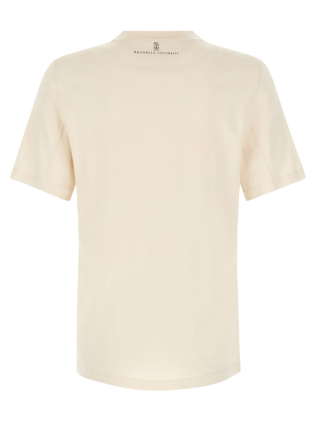 Brunello Cucinelli Weißes Baumwoll-T-Shirt