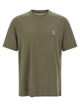 Brunello Cucinelli Bicolor Cotton T-Shirt