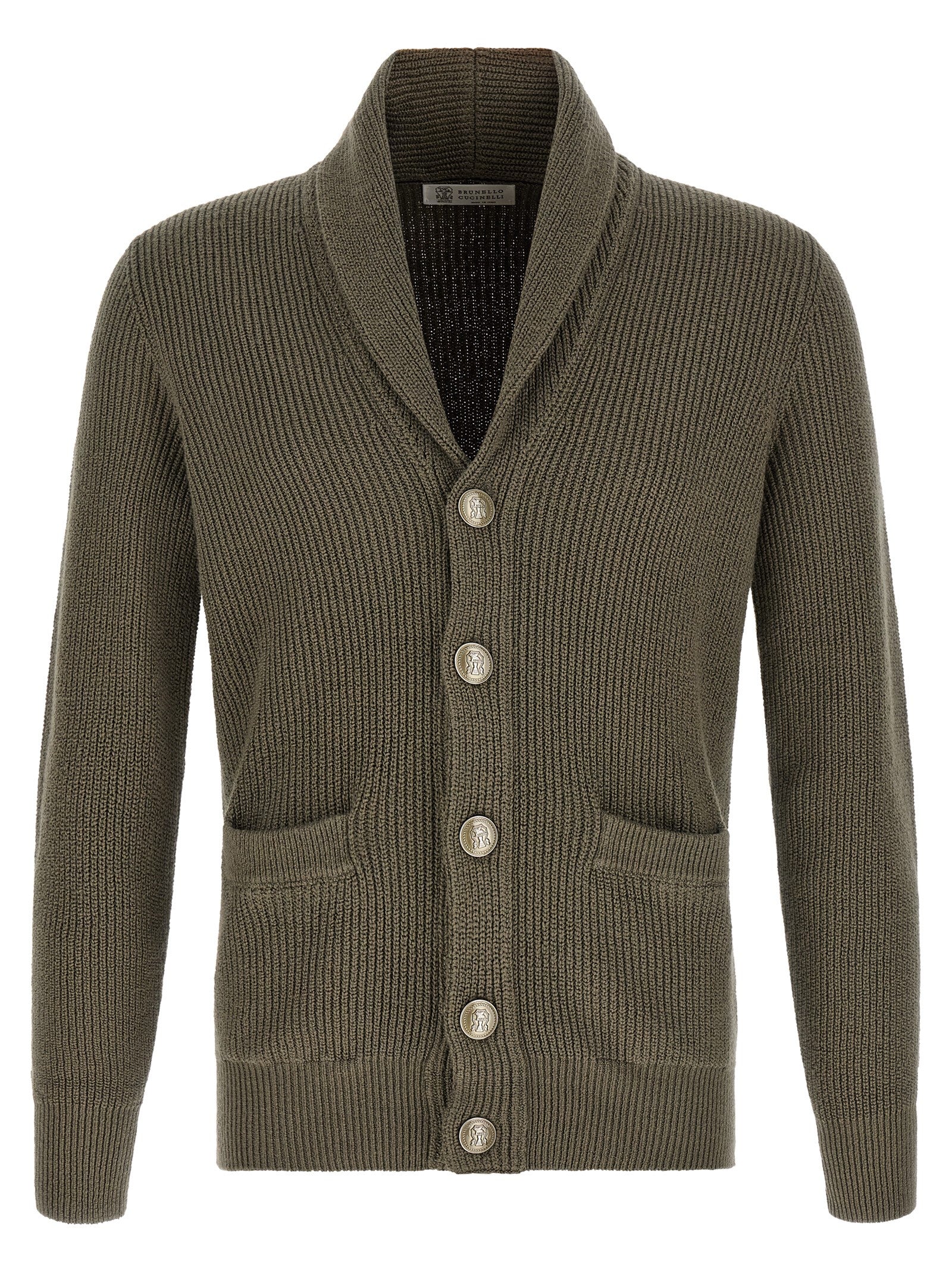 Brunello Cucinelli Baumwoll-Cardigan in Zweifarbenoptik