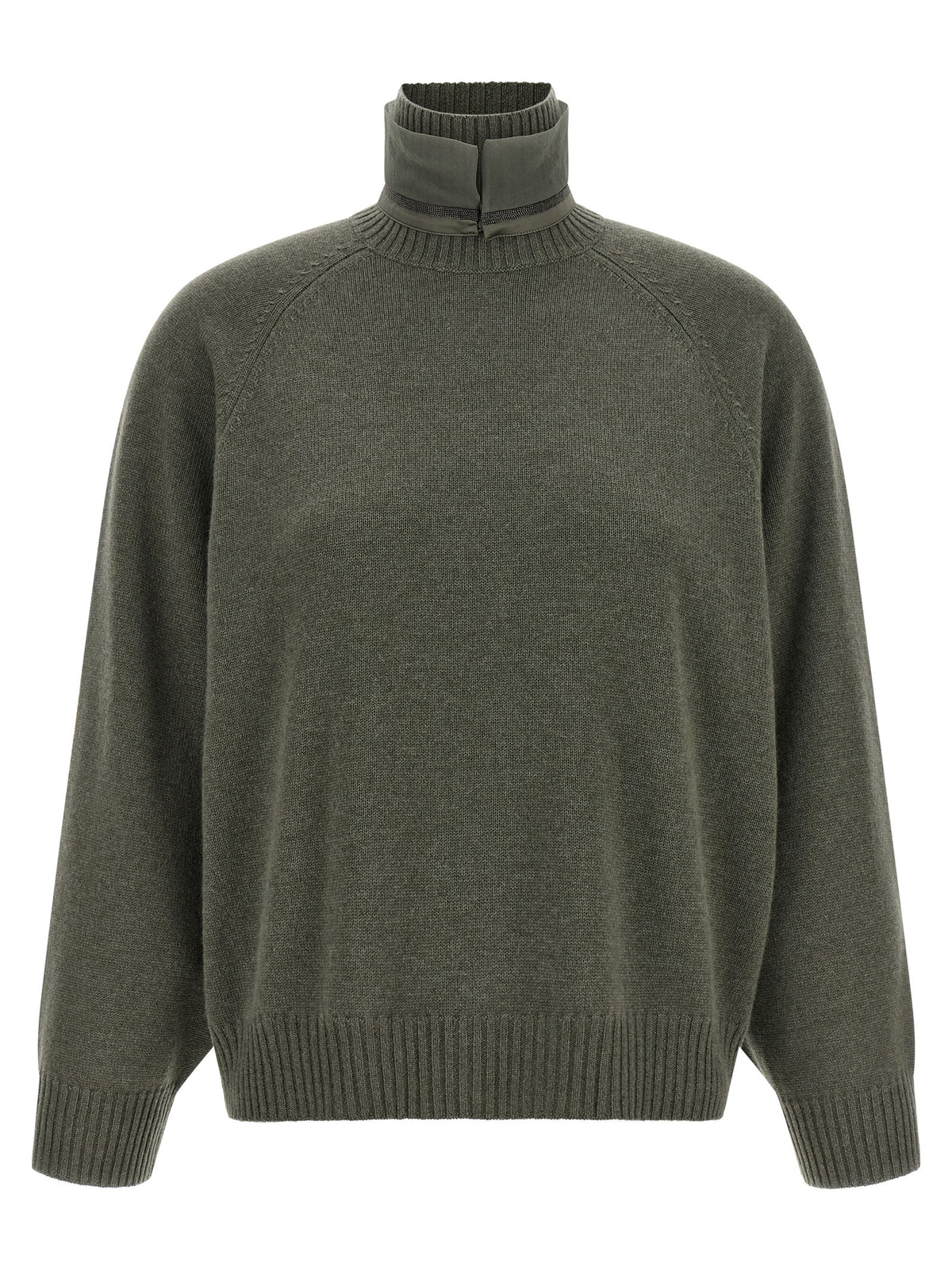 Brunello Cucinelli Zweifarbige Kaschmir-Strickjacke