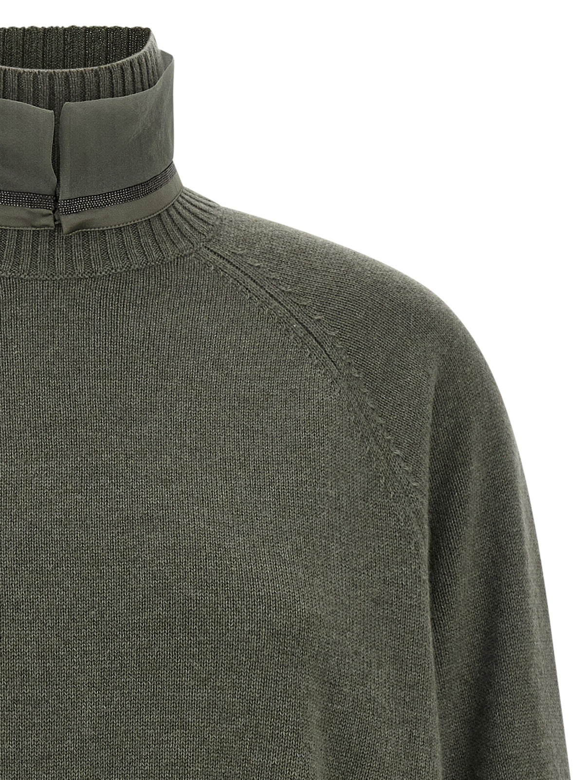 Brunello Cucinelli Zweifarbige Kaschmir-Strickjacke