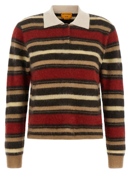 Guest in Residence Mehrfarbiges Kaschmir-Poloshirt