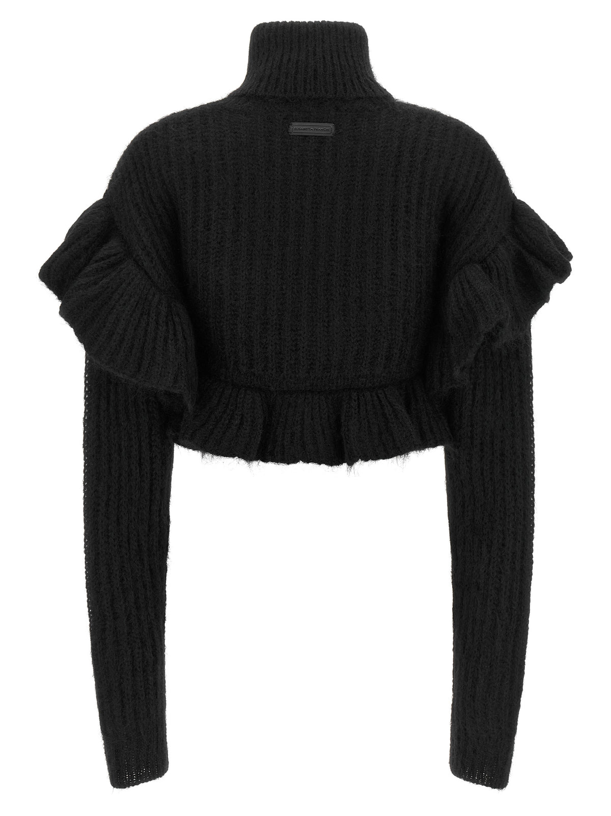 Elisabetta Franchi Schwarzer Mohair-Cardigan