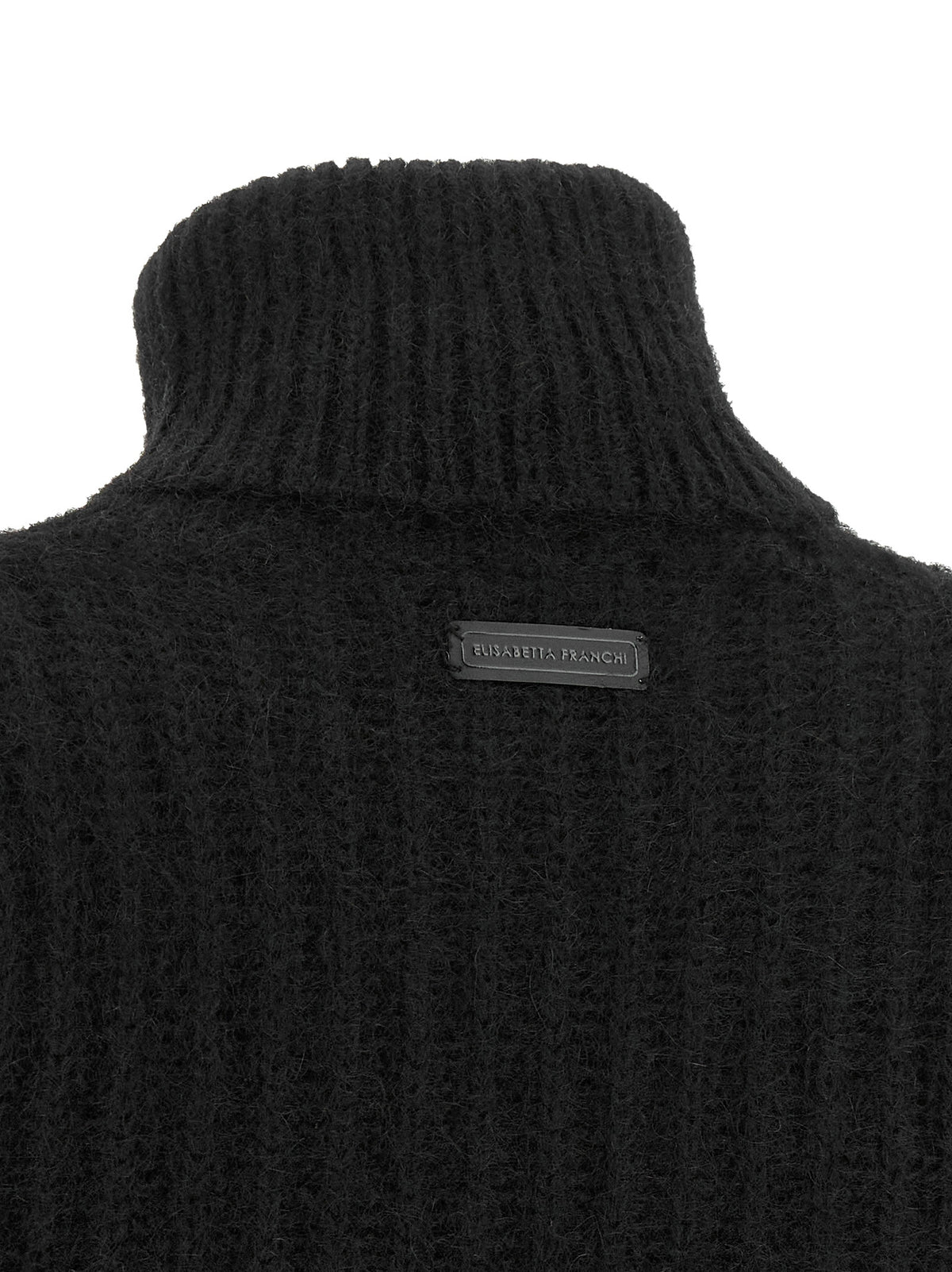 Elisabetta Franchi Schwarzer Mohair-Cardigan