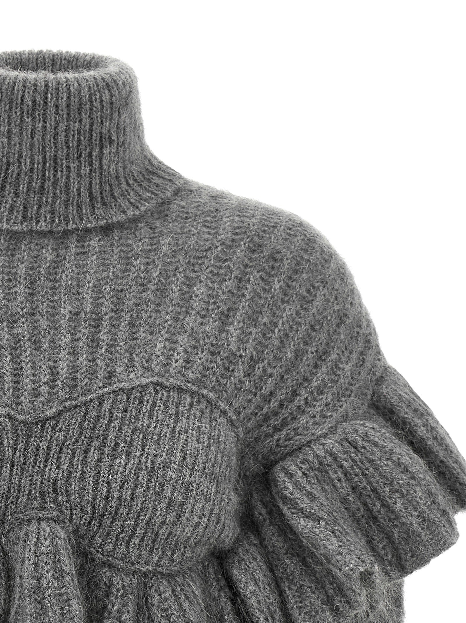 Elisabetta Franchi Grauer Mohair-Cardigan