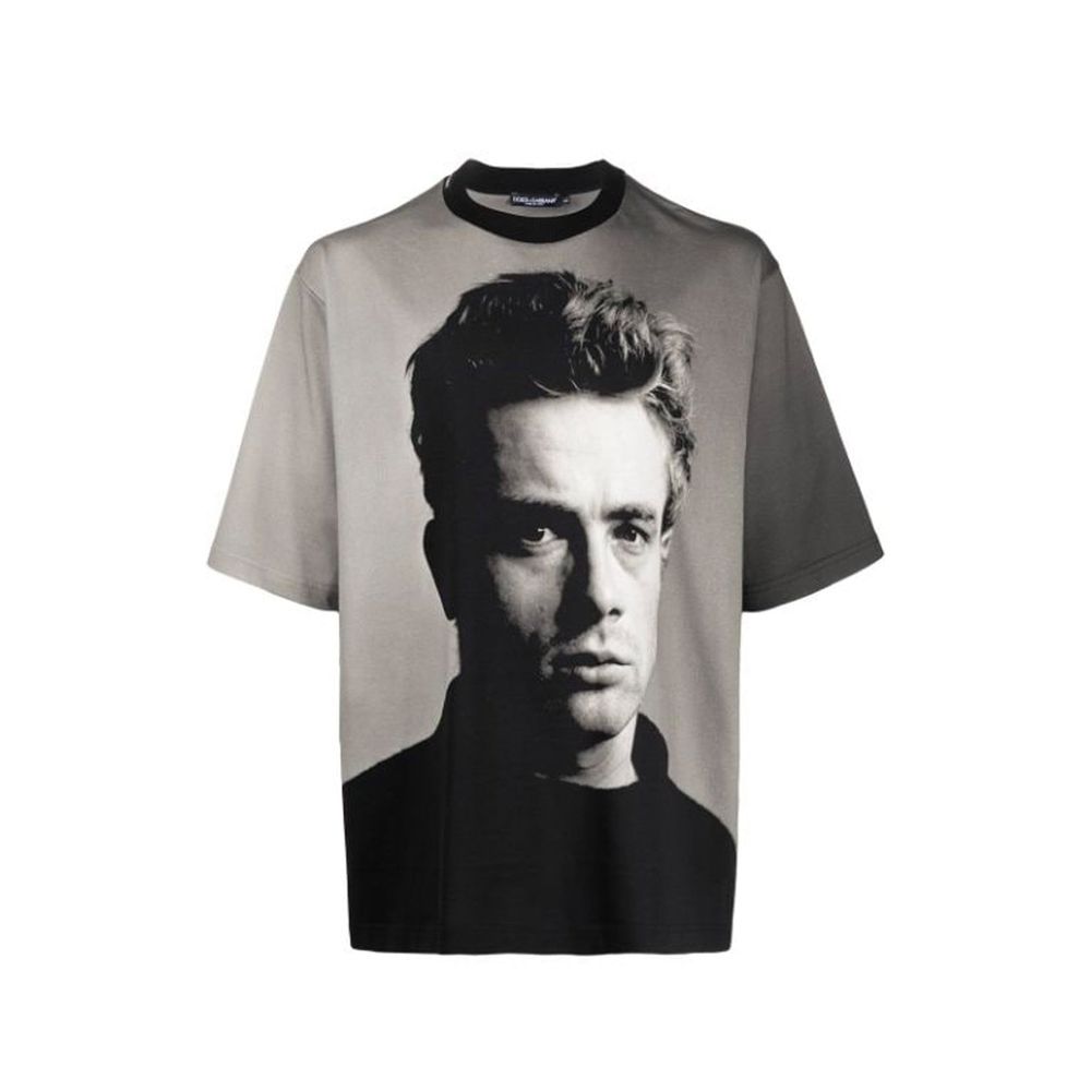 Dolce & Gabbana Schwarzes Baumwoll-T-Shirt