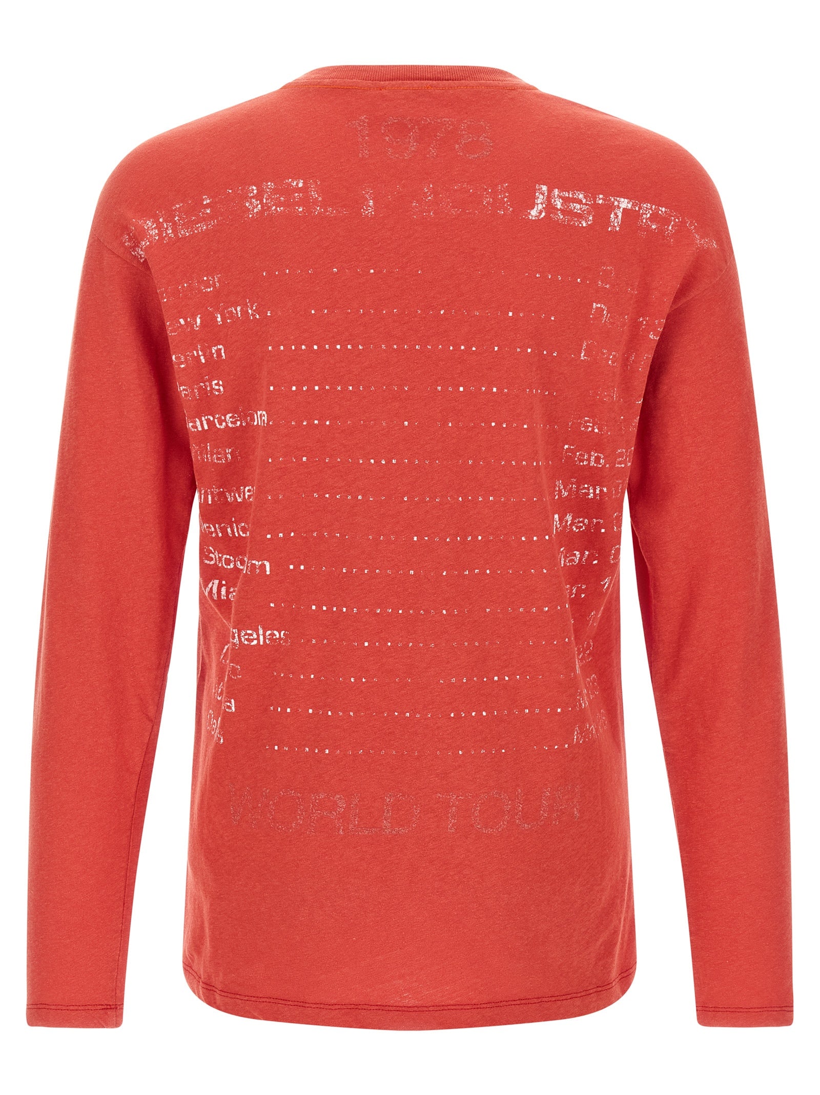 Diesel Rotes Baumwoll-T-Shirt