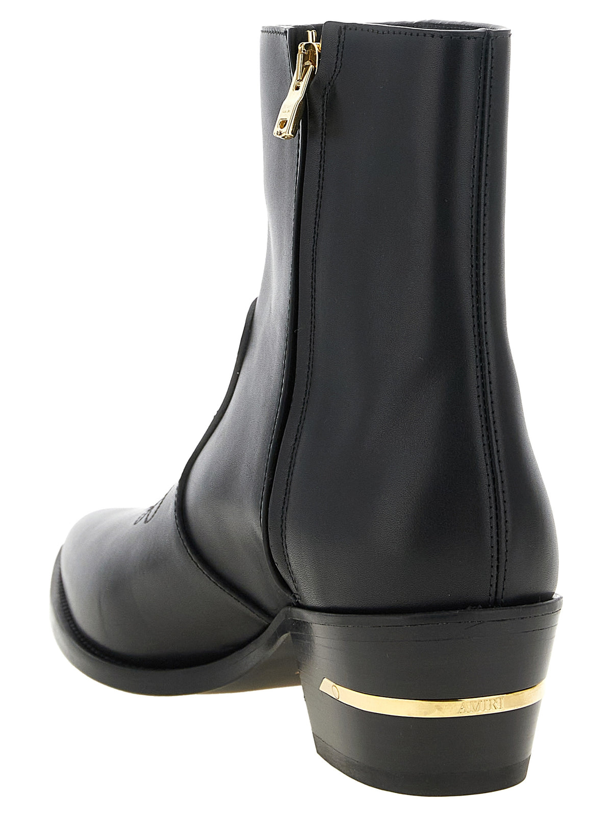 Amiri Schwarze Stiefeletten aus Kalbsleder
