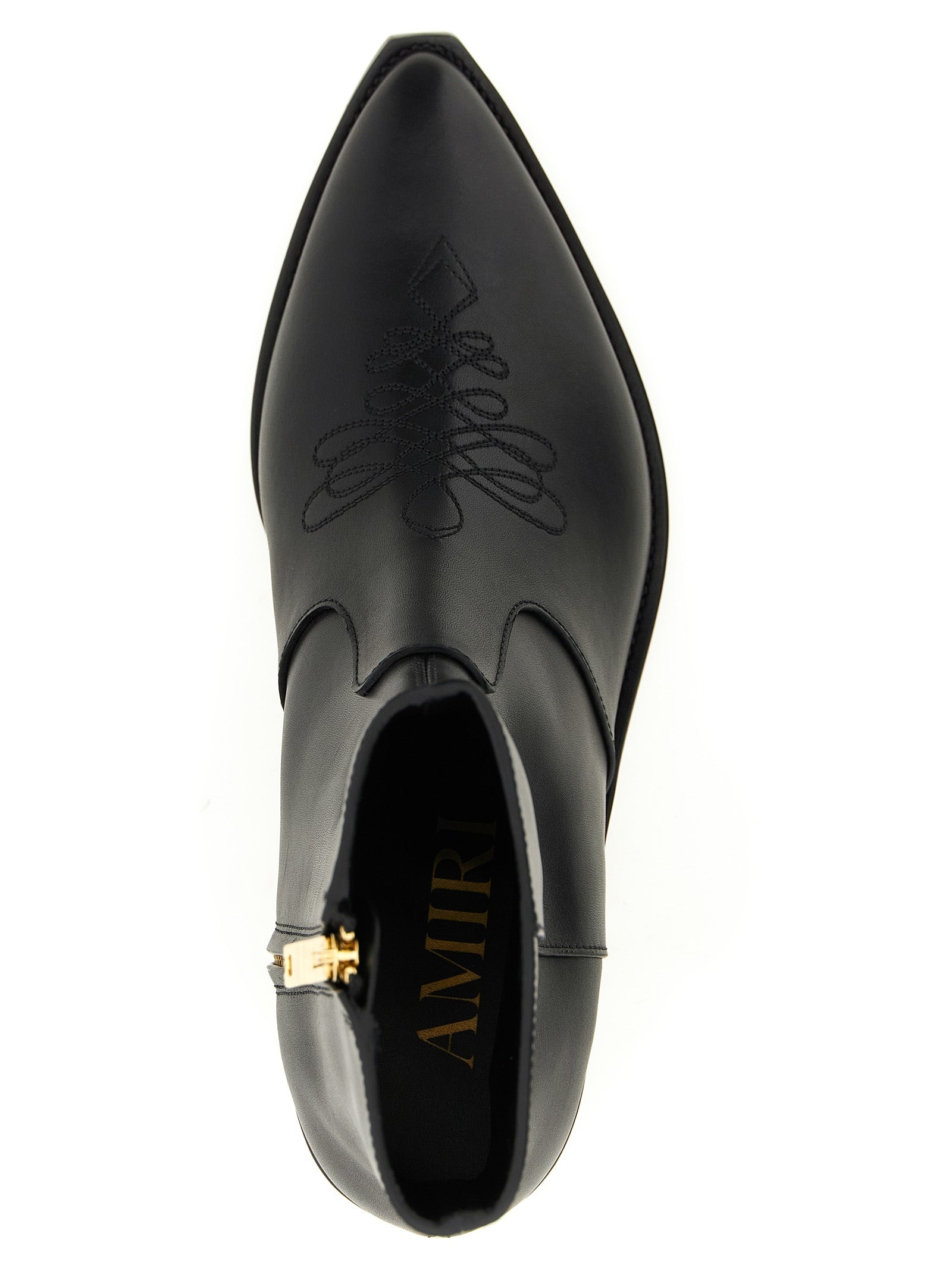 Amiri Schwarze Stiefeletten aus Kalbsleder