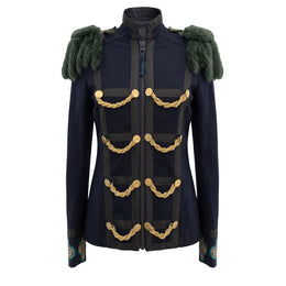 Mr&Mrs Italy Blaue Baumwolljacke für Damen