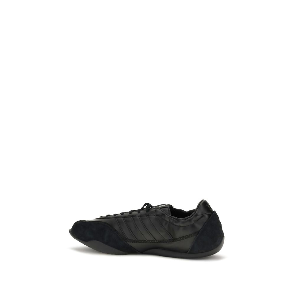 Y-3 Schwarze Bos Taurus Kalbsleder Sneaker