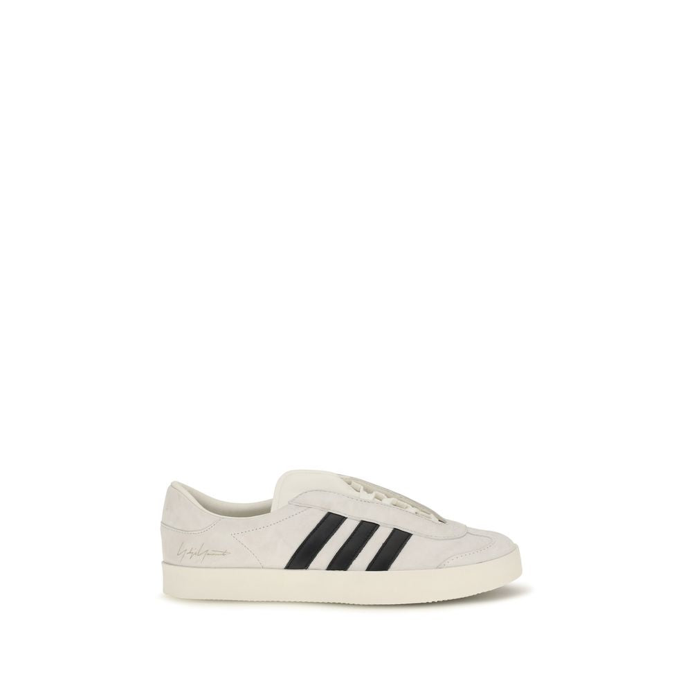 Y-3 Weiße Bos Taurus Kalbsleder Athletic Sneaker