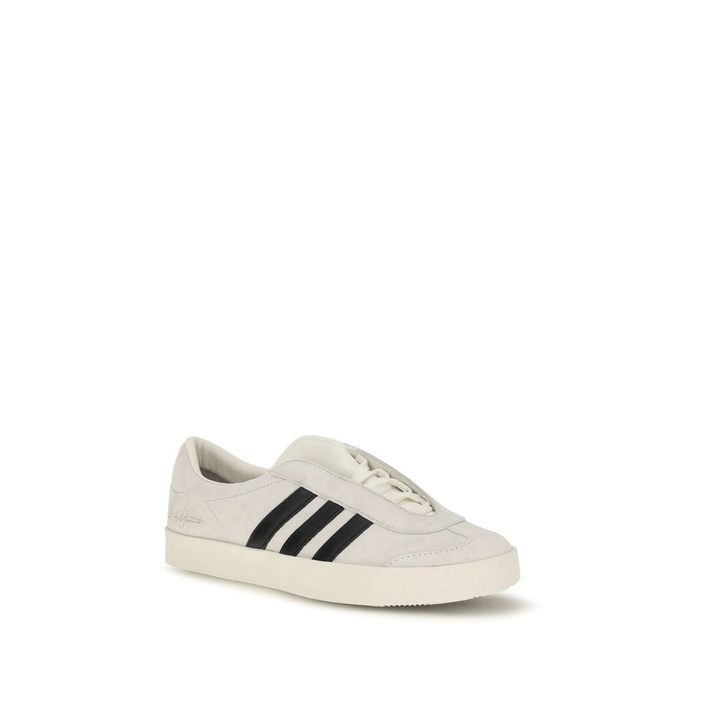 Y-3 Weiße Bos Taurus Kalbsleder Athletic Sneaker