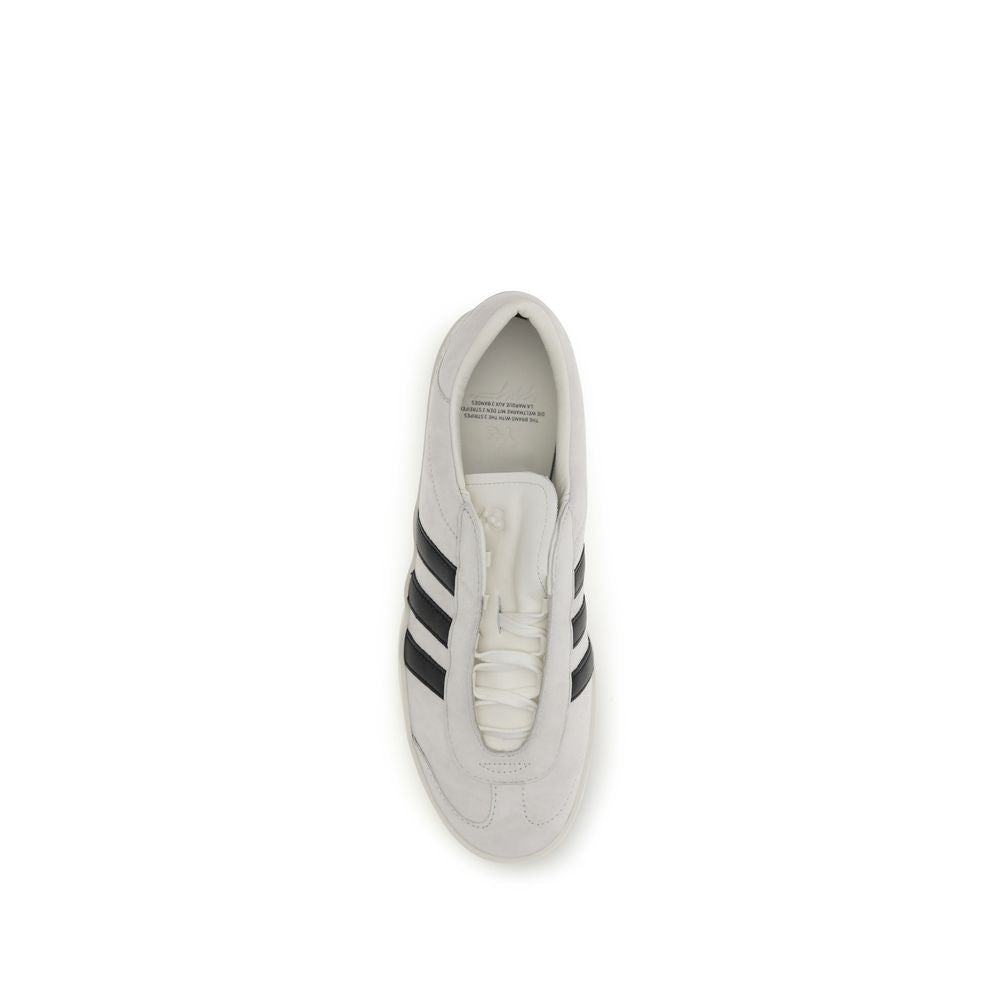 Y-3 Weiße Bos Taurus Kalbsleder Athletic Sneaker