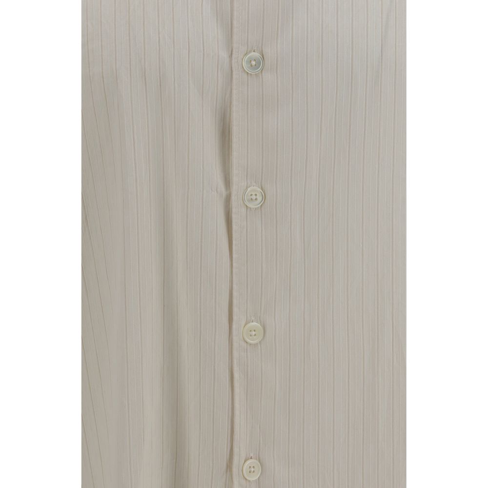 Our Legacy Hemd mit beige Muster aus Lyocell