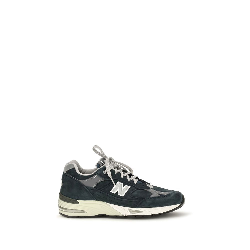 New Balance Blaue Sneaker aus Wildleder