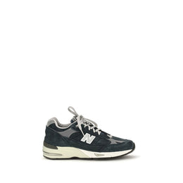 New Balance Blaue Sneaker aus Wildleder