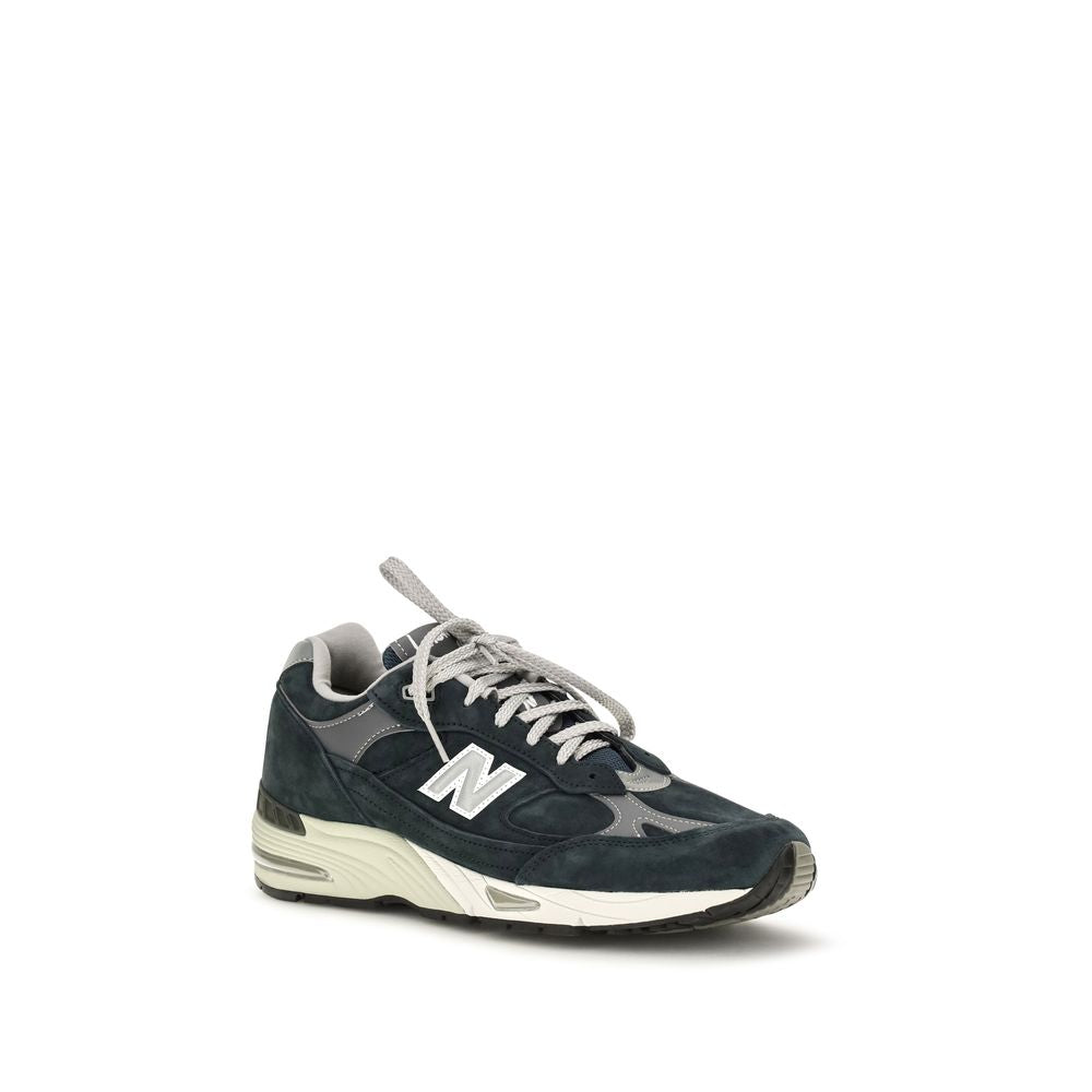 New Balance Blaue Sneaker aus Wildleder