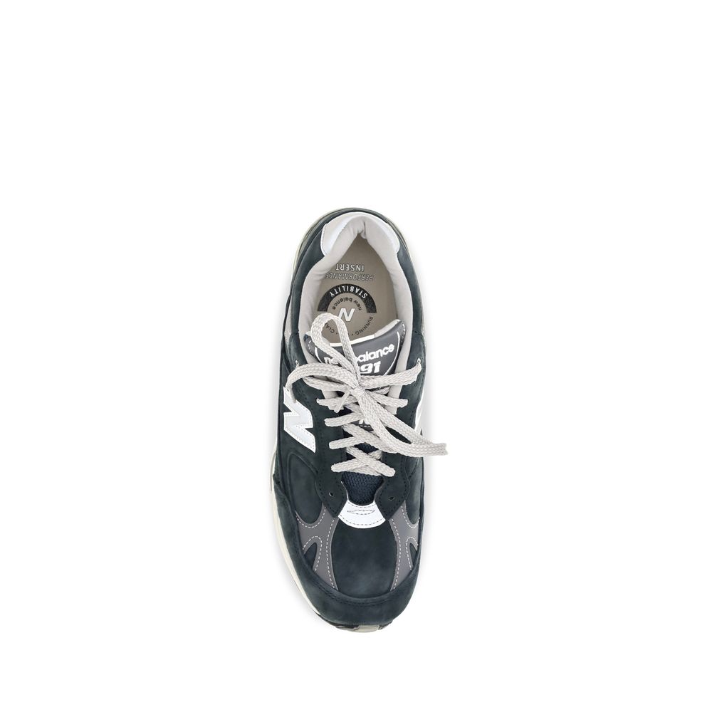 New Balance Blaue Sneaker aus Wildleder