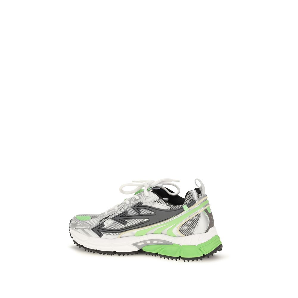 Off-White Zweifarbige Sneaker aus Polyethylen im Athletic-Stil
