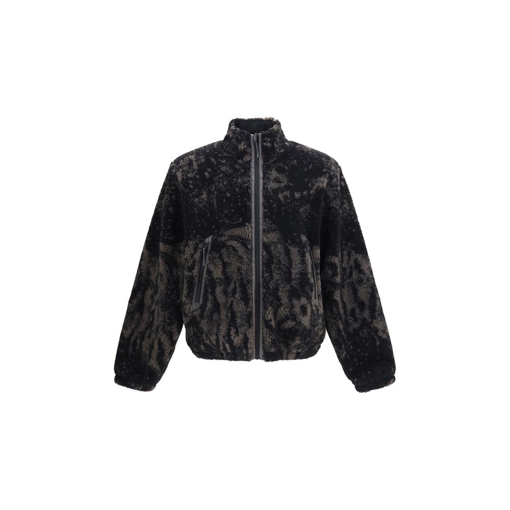 ROA Braune Polyester-Jacke in voller Länge