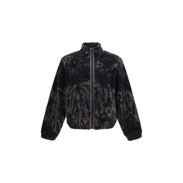 ROA Braune Polyester-Jacke in voller Länge