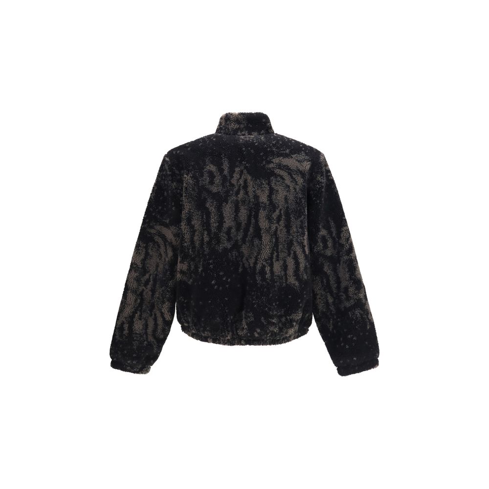 ROA Braune Polyester-Jacke in voller Länge
