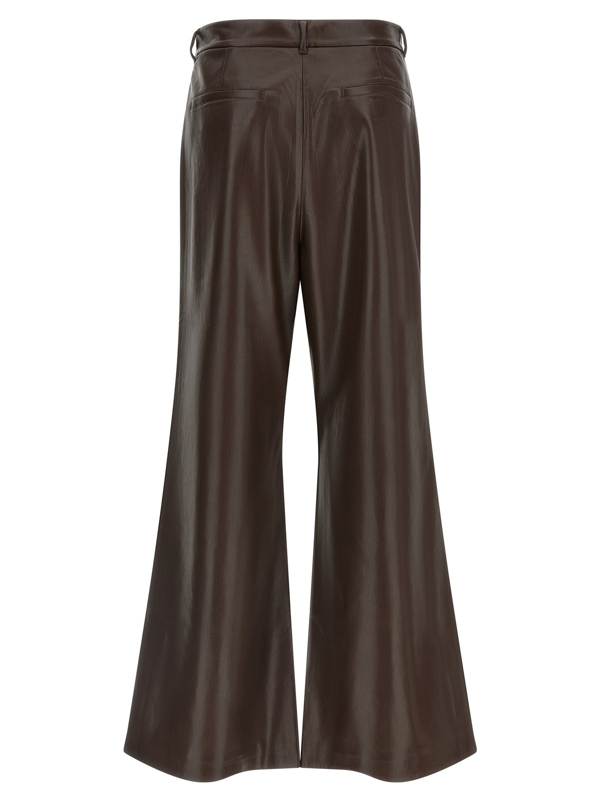 The Andamane Braune Polyester-Schlaghose