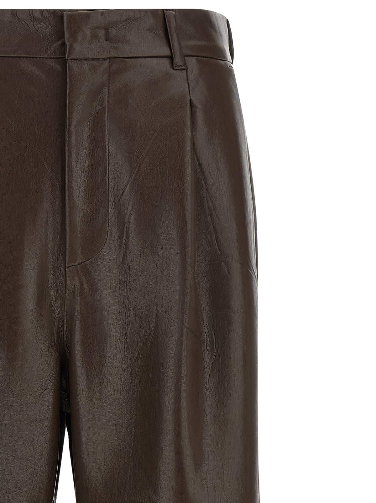 The Andamane Braune Polyester-Schlaghose