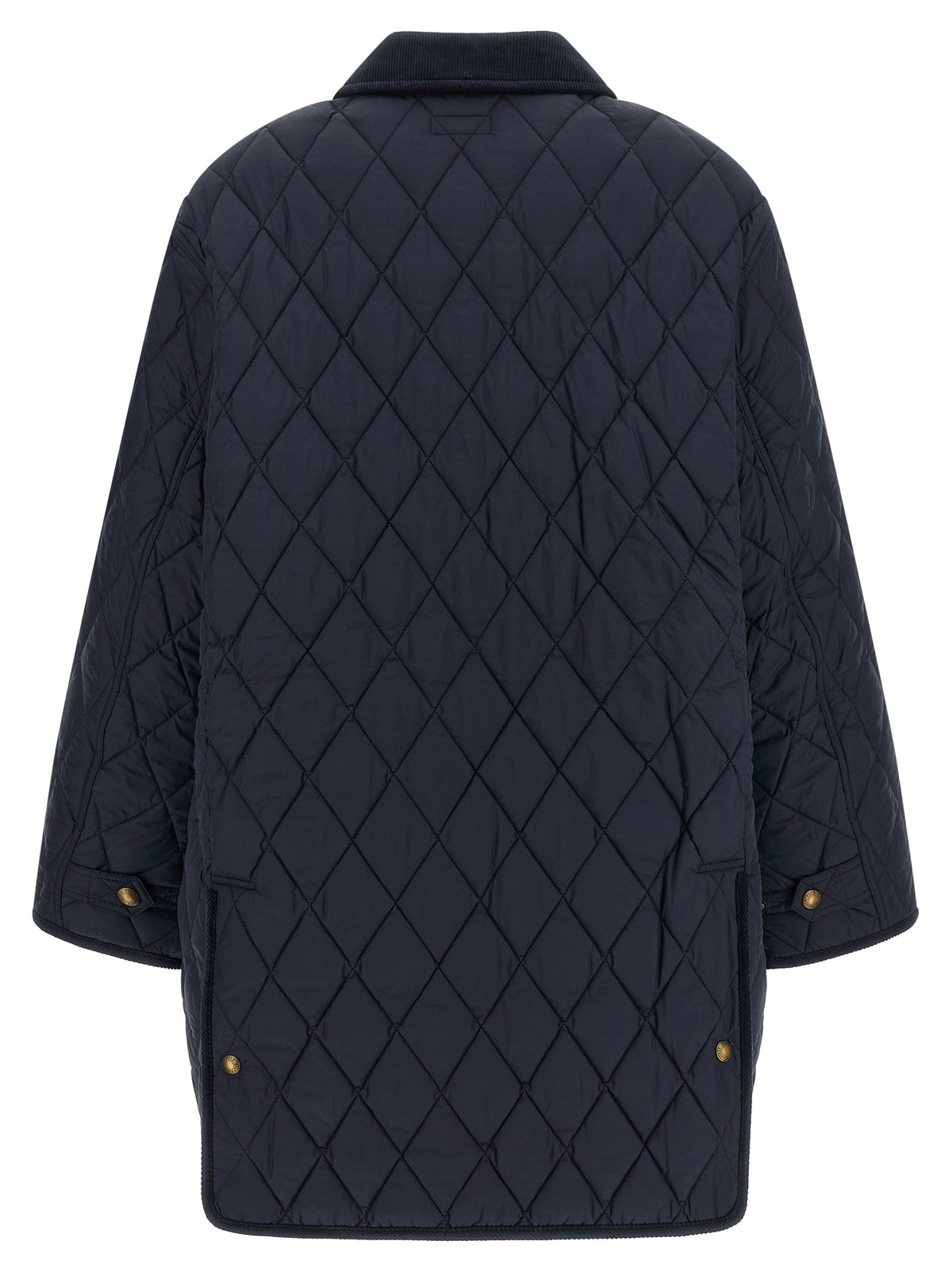 Polo Ralph Lauren Blaue Polyester-Jacke in voller Länge