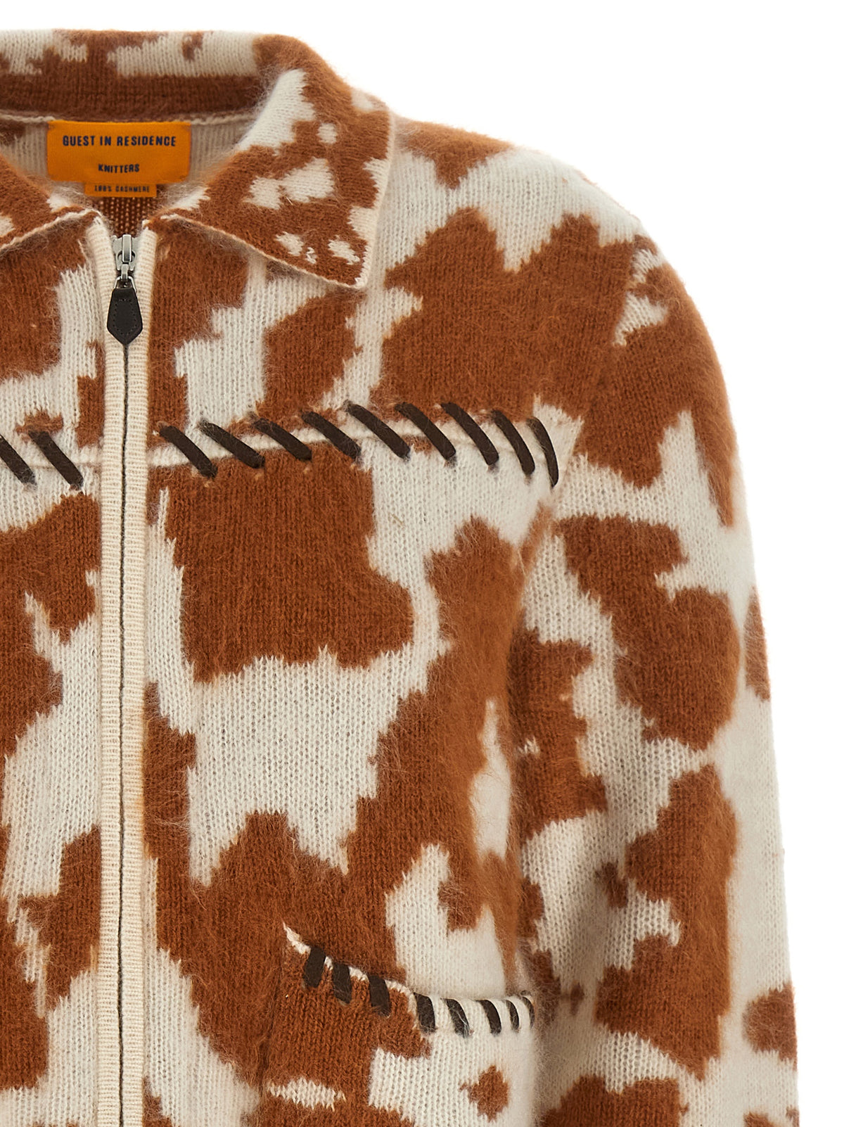 Guest in Residence Braune Kaschmir-Langjacke