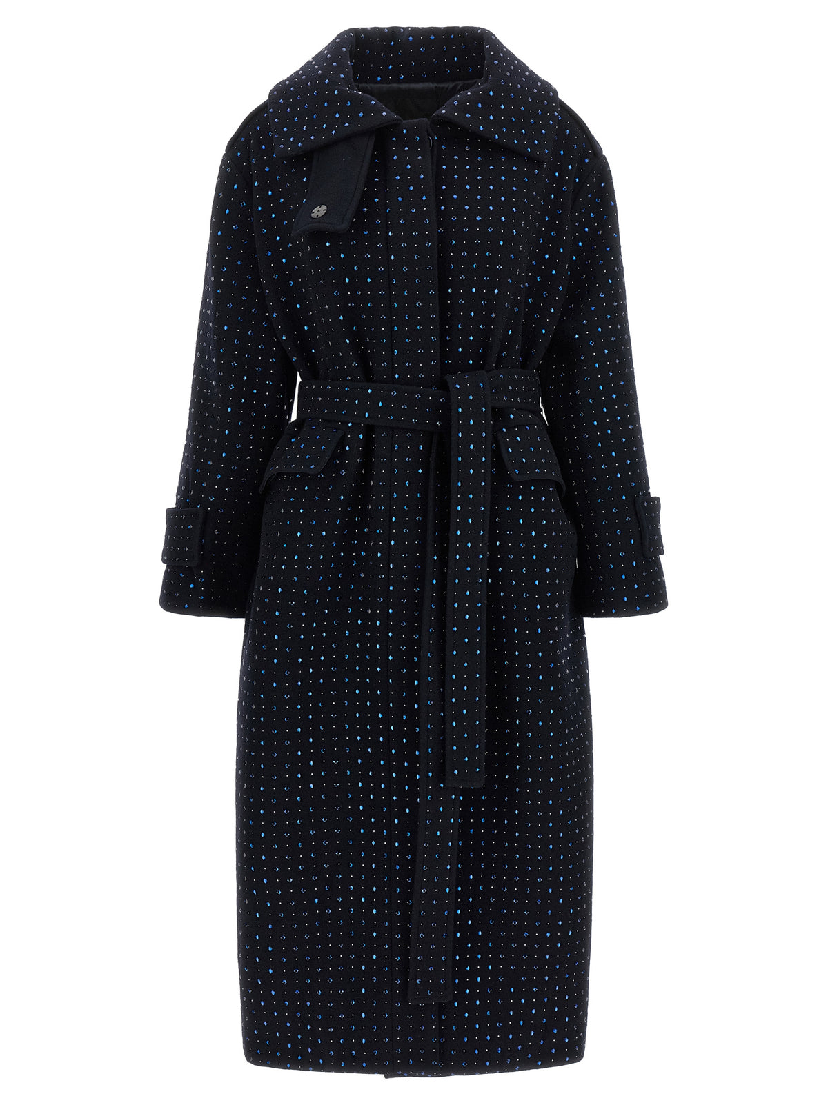 PINKO Blauer Wollmantel