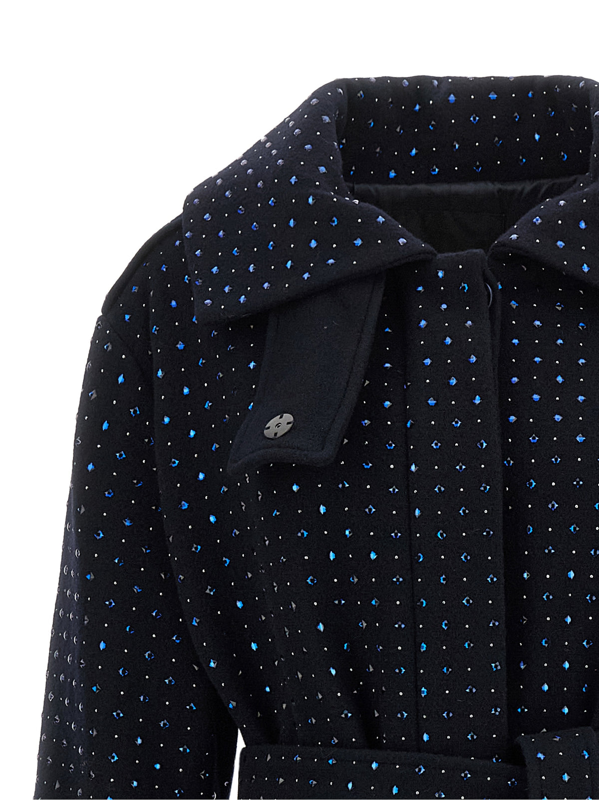 PINKO Blauer Wollmantel