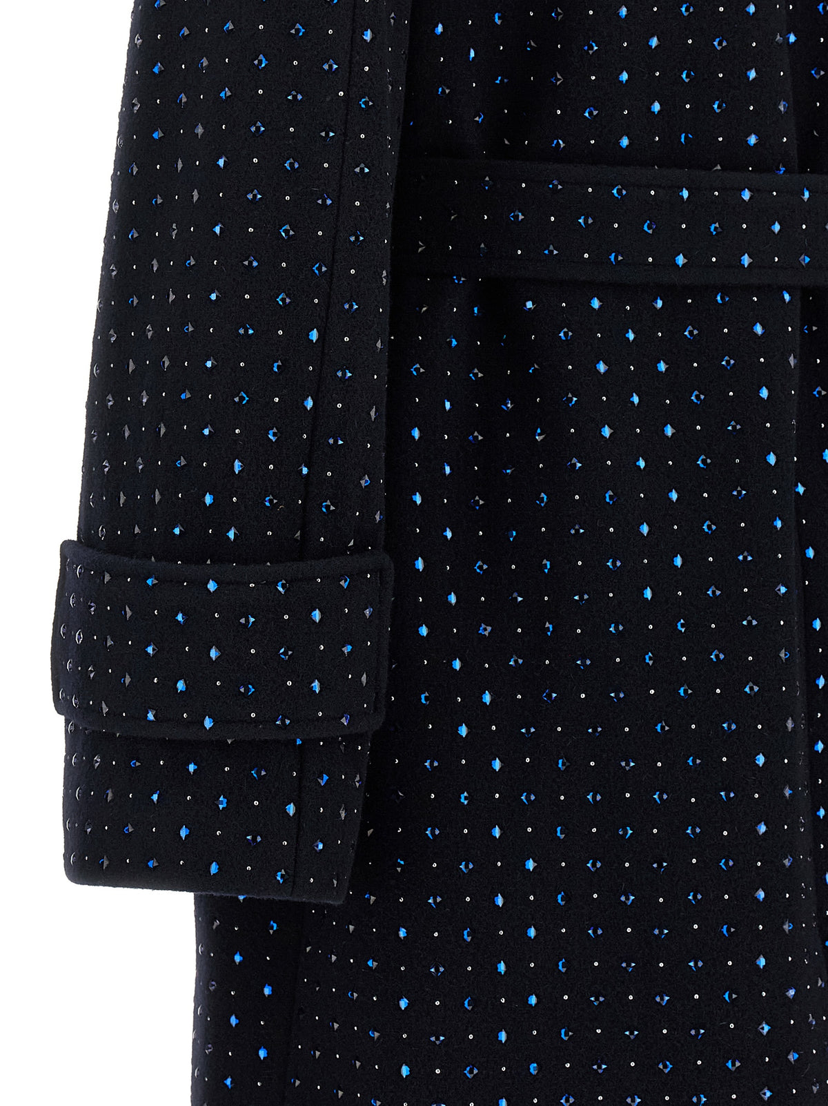 PINKO Blauer Wollmantel