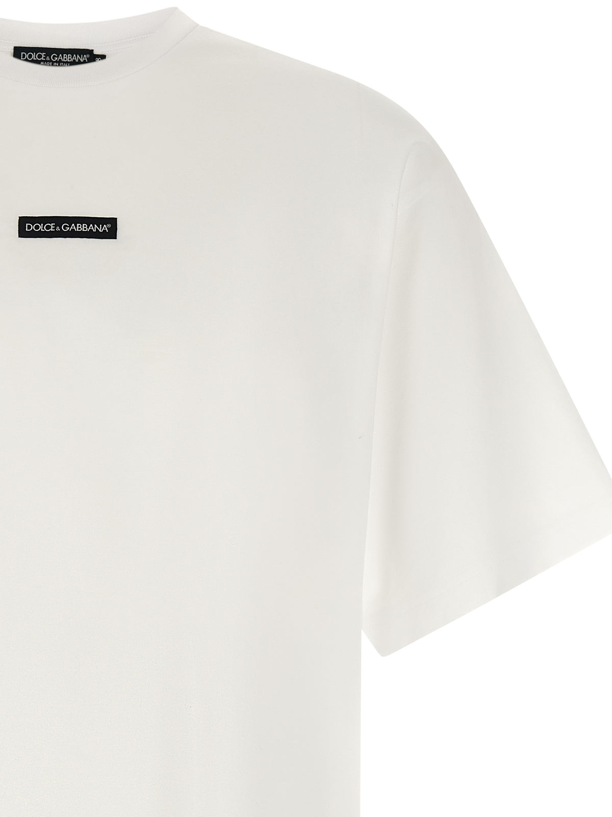 Dolce & Gabbana Weißes Baumwoll-T-Shirt