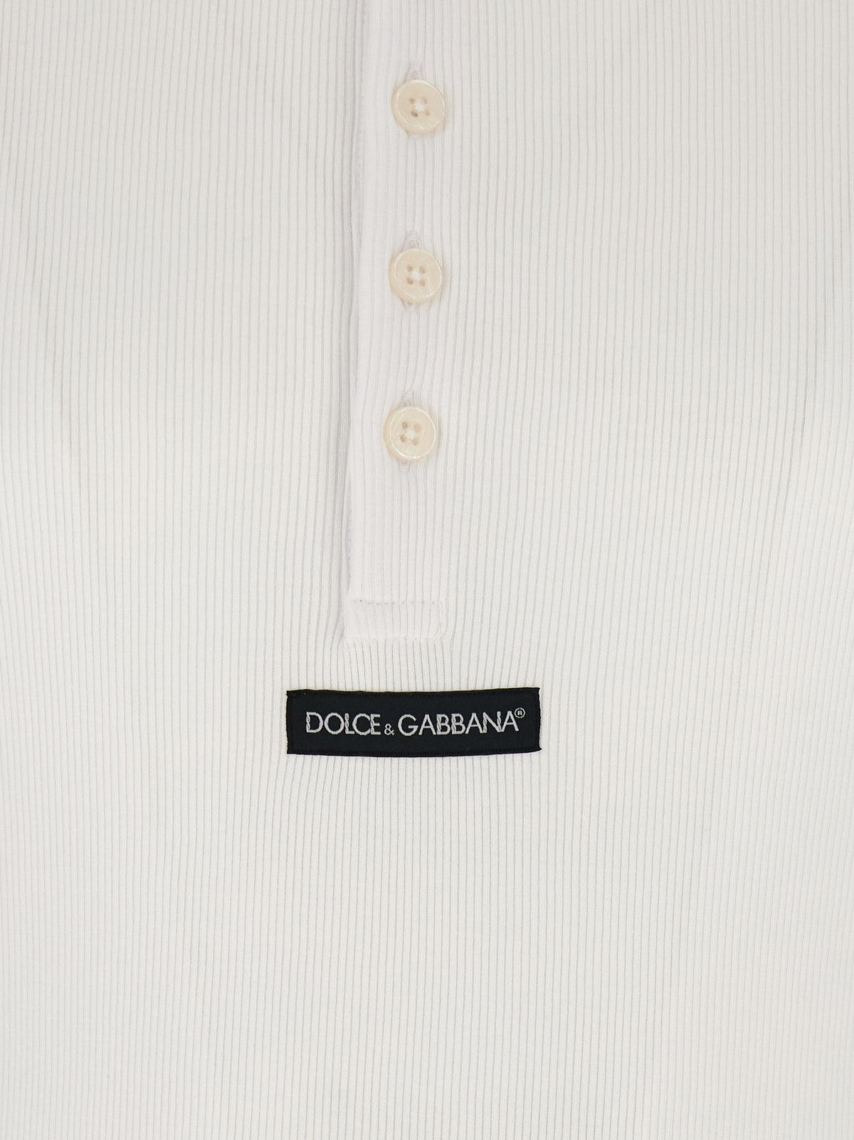 Dolce & Gabbana Weißes Baumwoll-T-Shirt