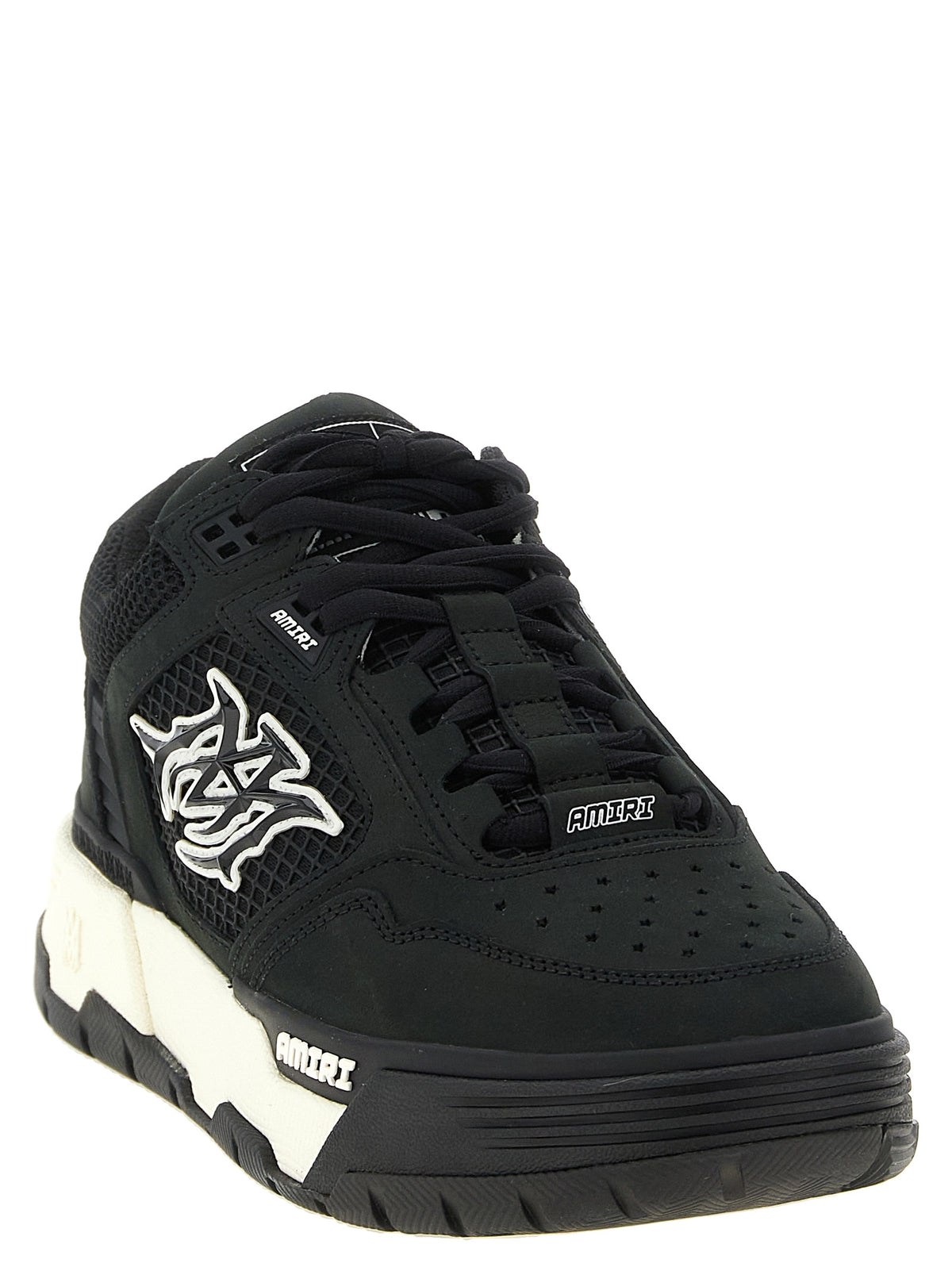 Amiri Zweifarbige Kalbsleder-Sneaker im Athletic-Stil
